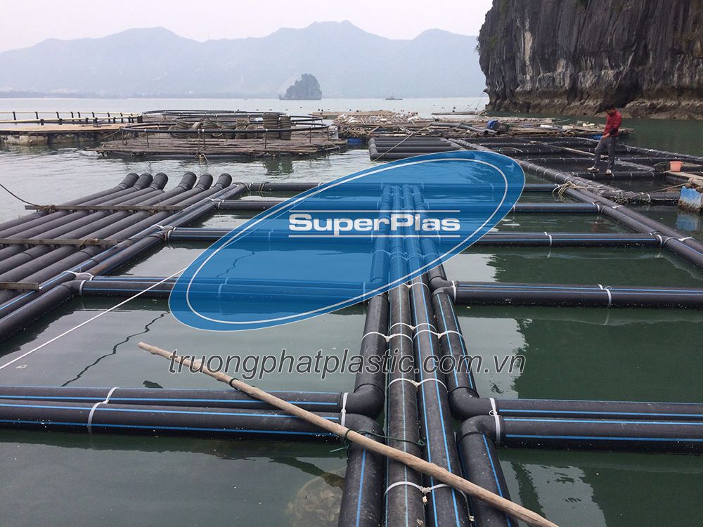 Hình ảnh ống nhựa HDPE làm lồng bè SuperPlas tại Quảng Ninh