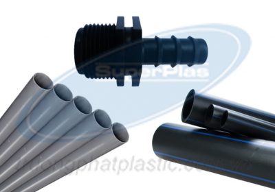 Nối ống HDPE và ống PVC bằng phụ kiện ren.